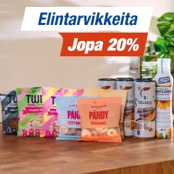 Elintarvikkeita jopa 20 %